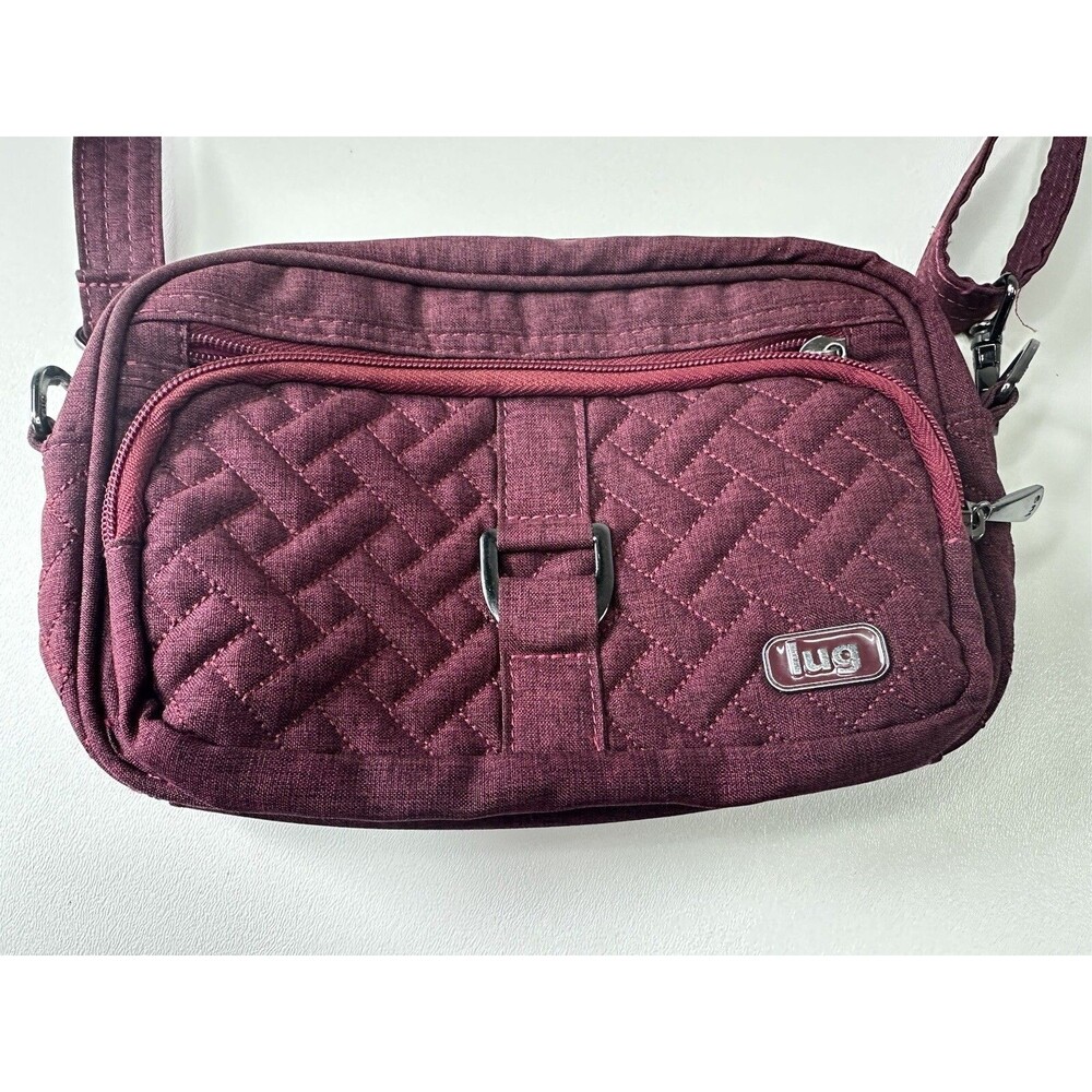 Lug Carousel Convertible Purse/Belt Bag Crossbody Burgundy